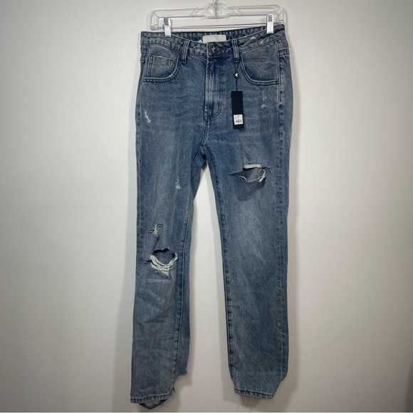 One Teaspoon NWT Rocky Awesome Baggies High Waist Straight Leg Jeans - Picture 7 of 11